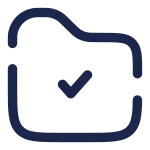 Folder Check SVG Icon